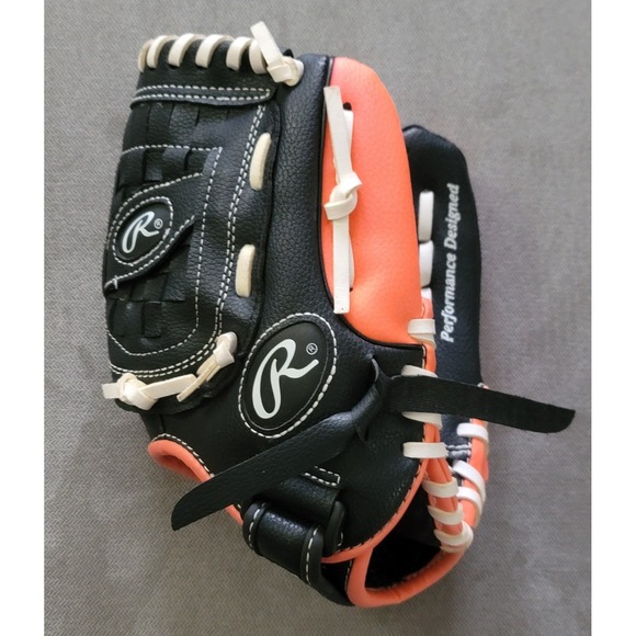 Rawlings  10‎ 1/2" Player Series RHT Youth Baseball Glove Orange Black PL105NO - Picture 1 of 5